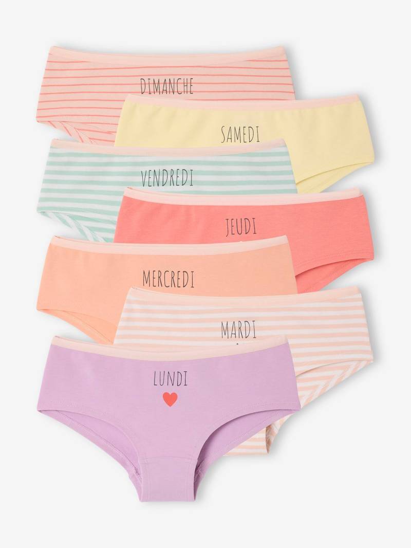 Bio-Kollektion: 7er-Pack Mädchen Shortys von Vertbaudet