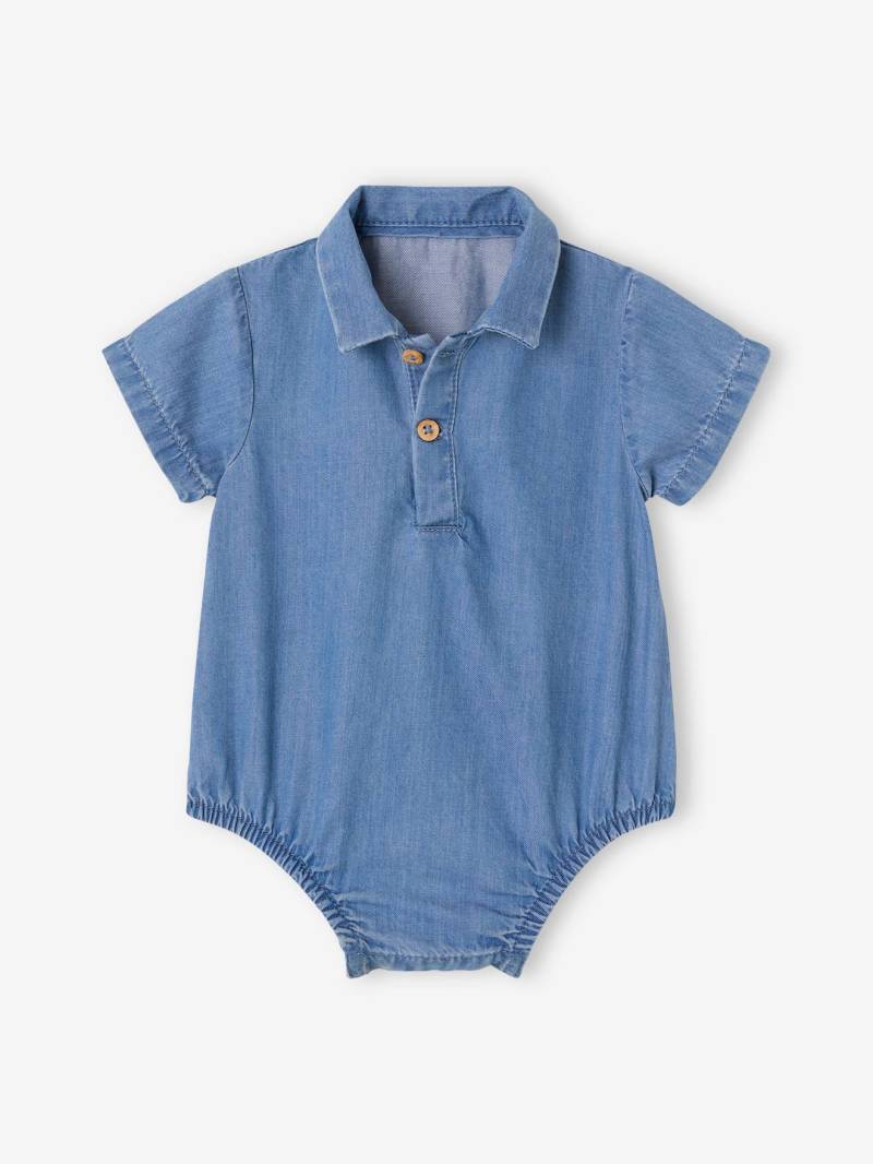 Bio-Kollektion: Baby Body aus Denim von Vertbaudet
