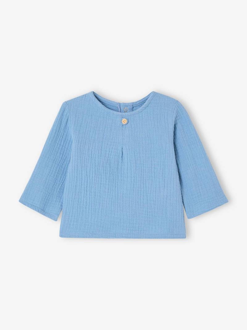 Bio-Kollektion: Baby Hemdbluse aus Musselin von Vertbaudet