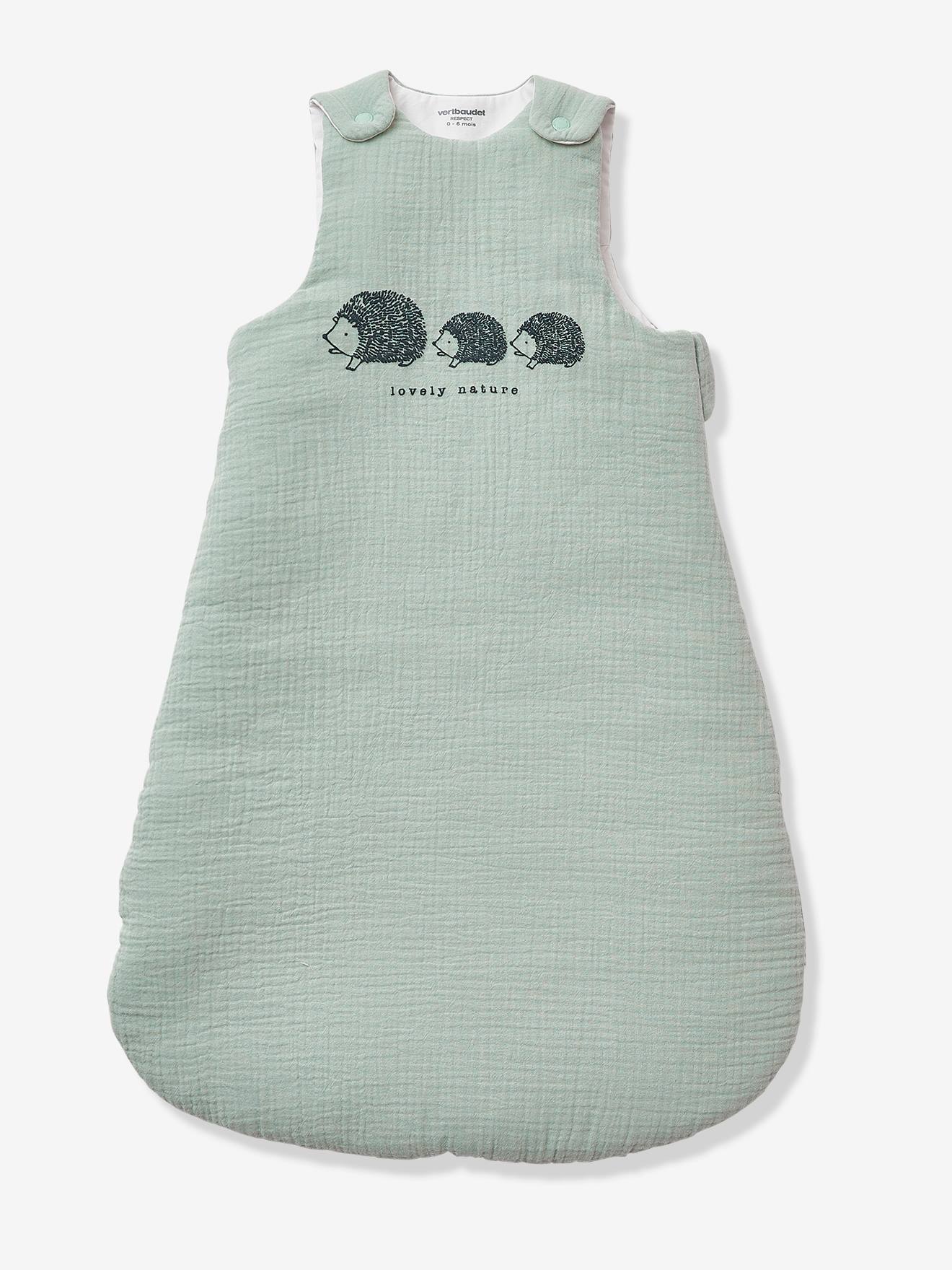 Bio-Kollektion: Ärmelloser Baby Schlafsack LOVELY NATURE von Vertbaudet