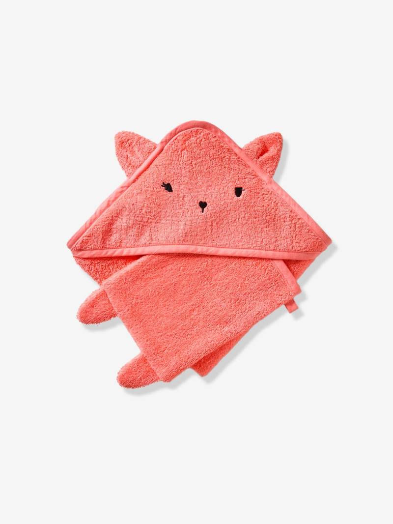 Bio-Kollektion: Baby-Set aus Badetuch und Waschhandschuh von Vertbaudet