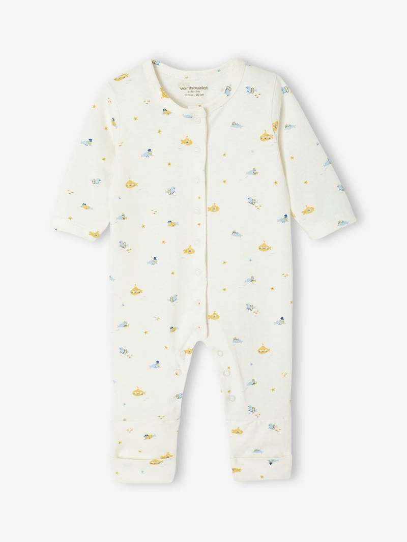 Bio-Kollektion: Baby Strampler mit variablen Füßen von Vertbaudet