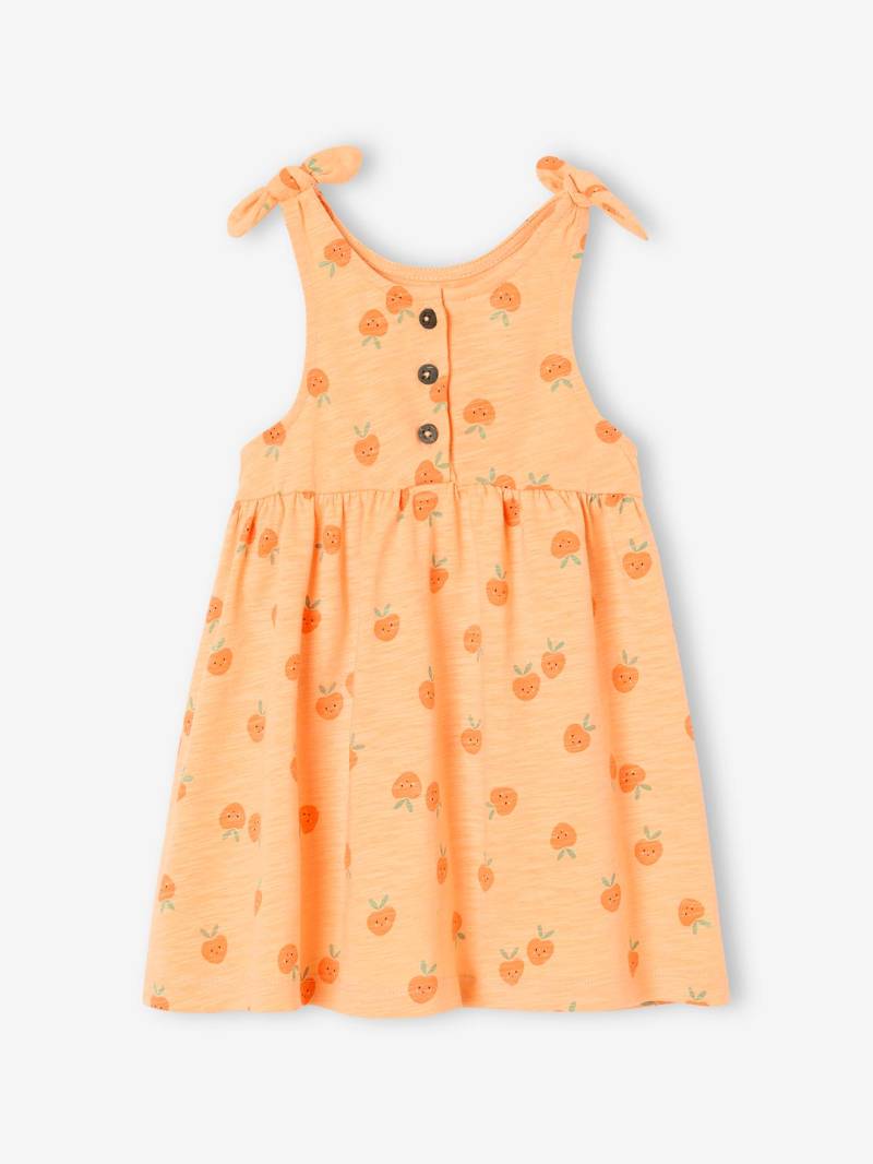 Bio-Kollektion: Bedrucktes Mädchen Baby Trägerkleid von Vertbaudet