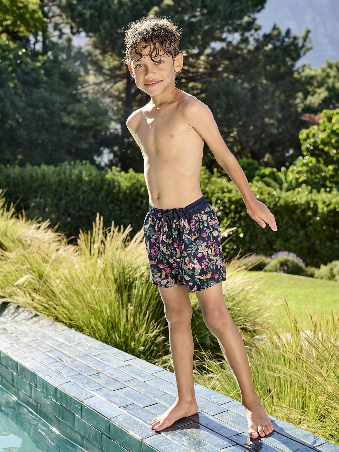 Capsule Bademode TROPEN: Jungen Badehose von Vertbaudet