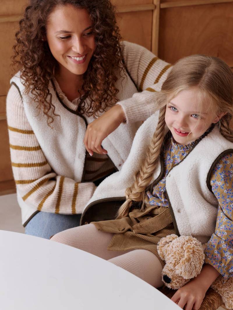 Damen Wende-Weste aus Teddyfleece von Vertbaudet