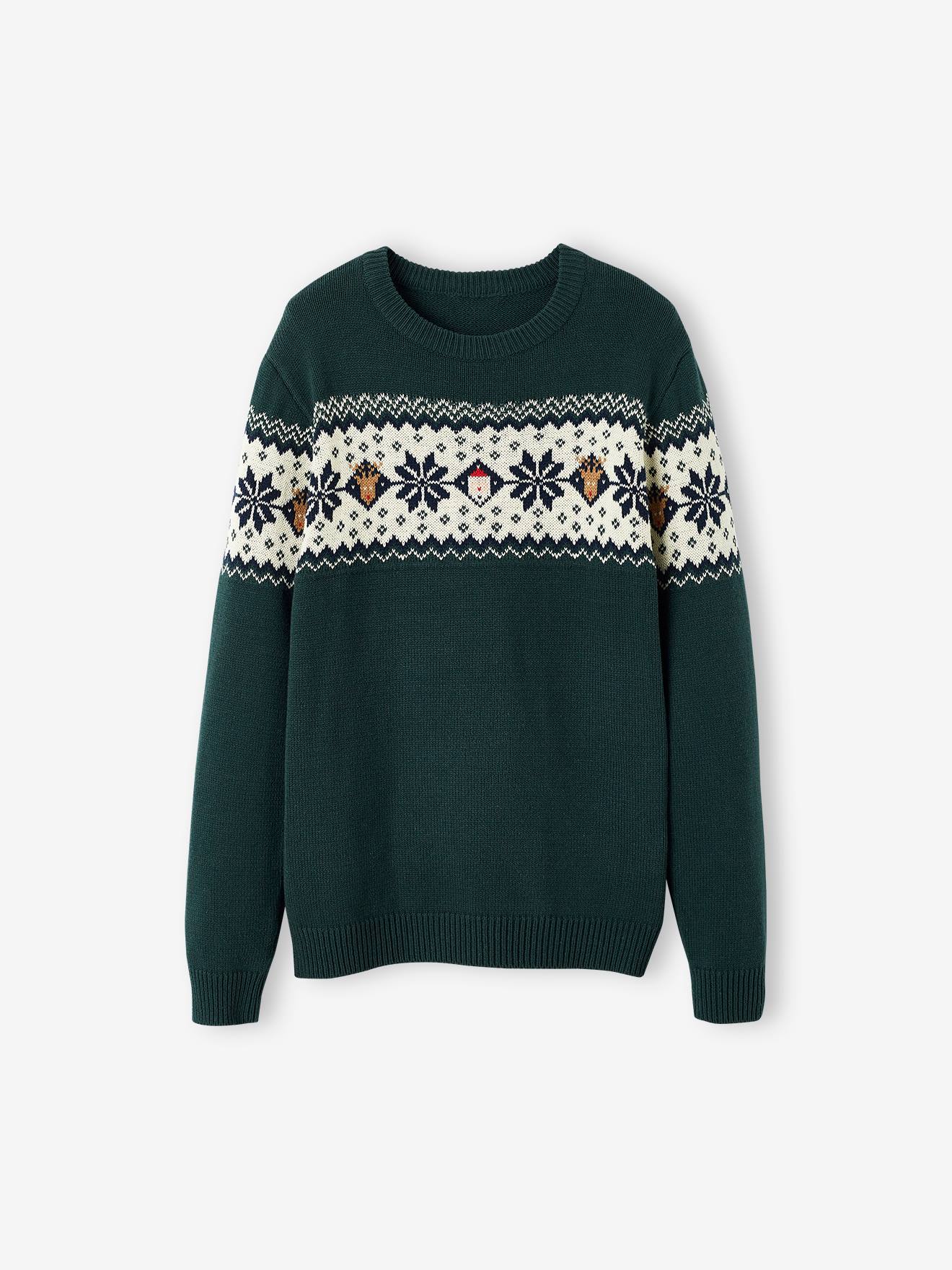 Eltern Weihnachts-Pullover Capsule Collection FAMILIE Oeko-Tex von Vertbaudet