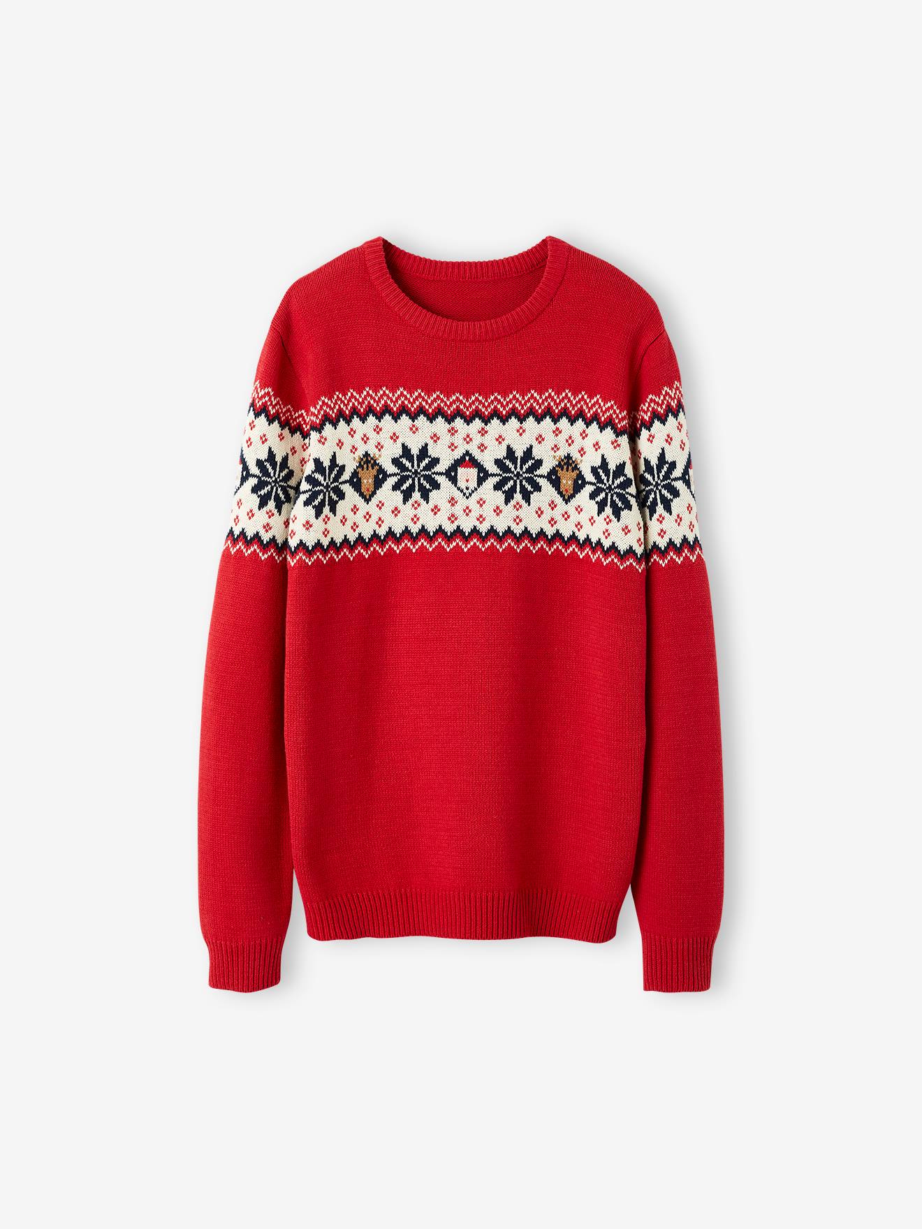 Eltern Weihnachts-Pullover Capsule Collection FAMILIE Oeko-Tex von Vertbaudet