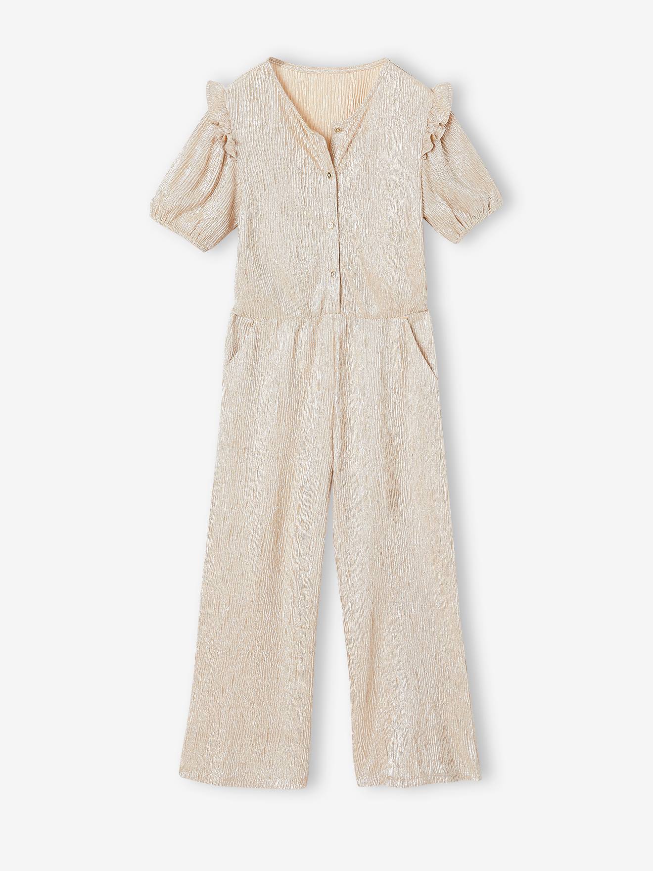 Festlicher Mädchen Jumpsuit mit Ballonärmeln von Vertbaudet