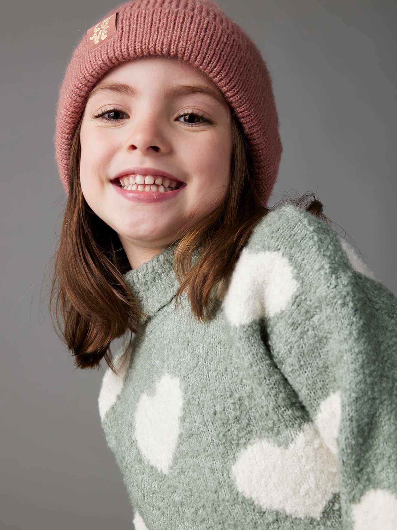 Flauschiger Mädchen Rollkragenpullover mit Muster Flauschiger Mädchen Rollkragenpullover mit Muster von Vertbaudet