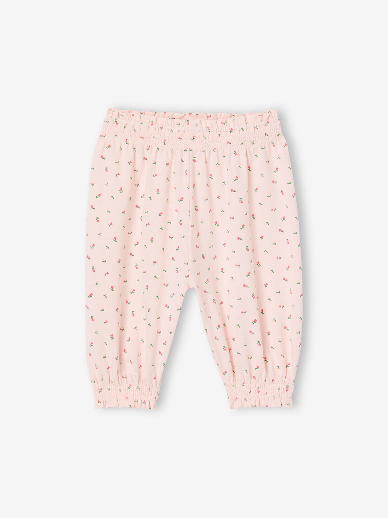 Geblümte Baby Hose für Neugeborene hell von Vertbaudet