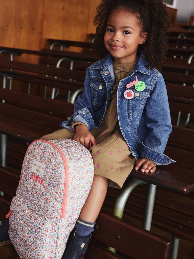 Geblümter Mädchen Grundschul-Rucksack BERGAMOTTE von Vertbaudet