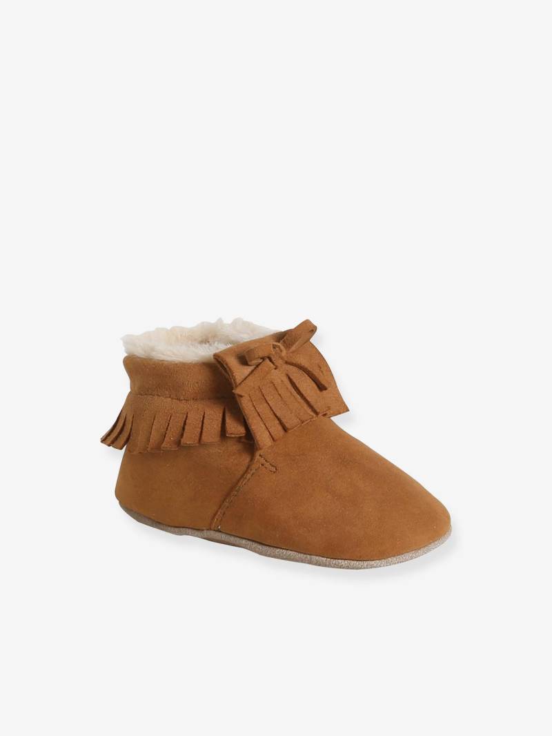 Gefütterte Babyschuhe aus weichem Leder mit elastischem Einstieg set Gefütterte Babyschuhe aus weichem Leder mit elastischem Einstieg set von Vertbaudet