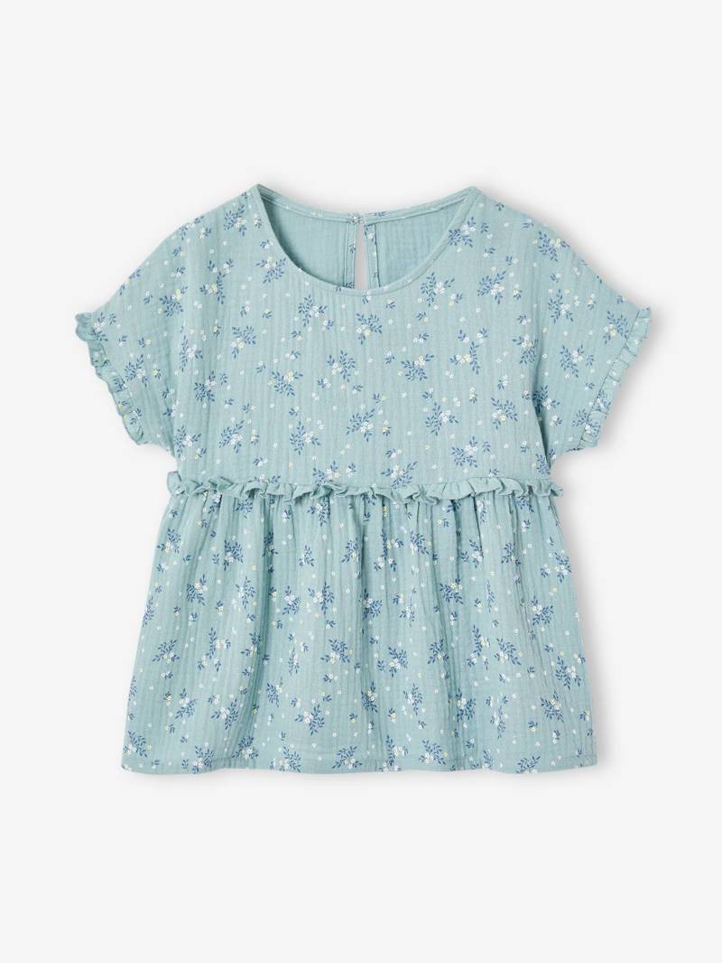 Gemusterte Mädchen Bluse aus Musselin von Vertbaudet
