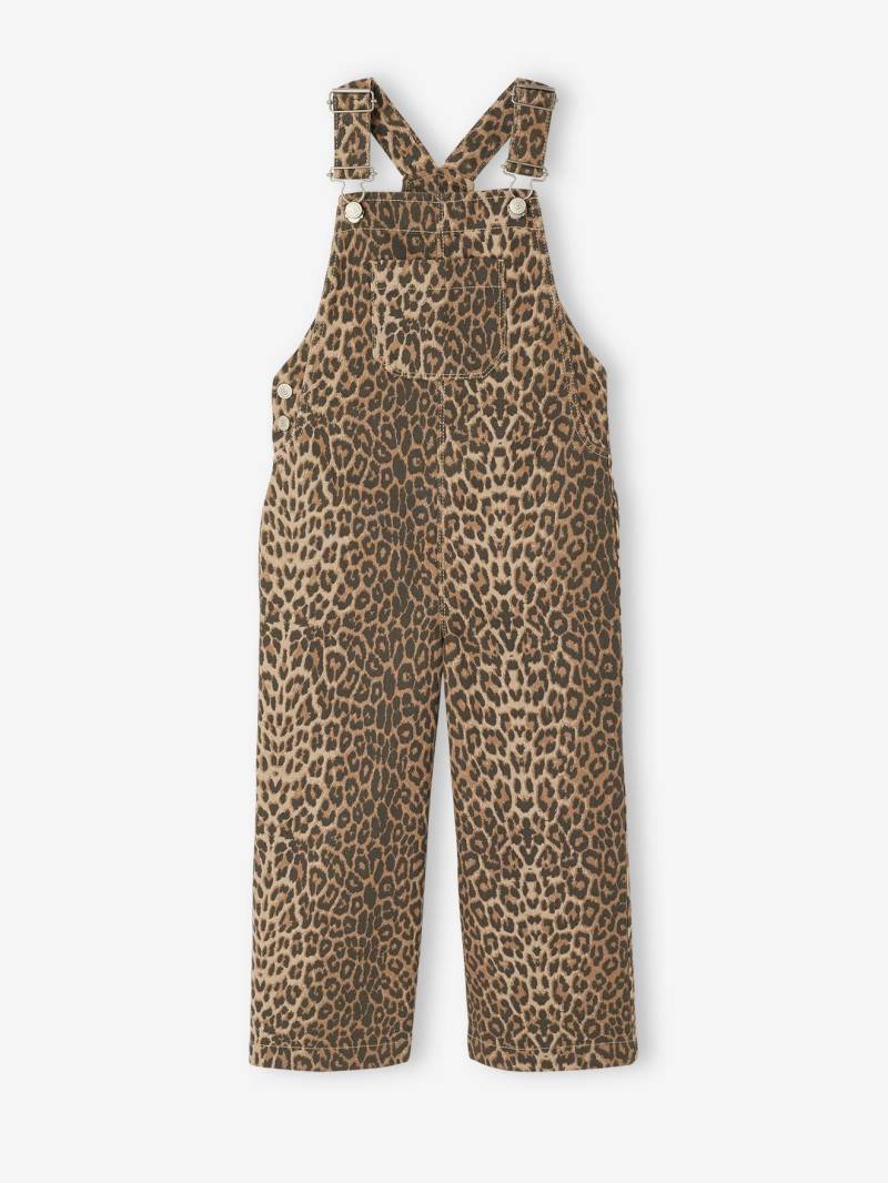 Gemusterte Mädchen Latzhose mit weitem Bein von Vertbaudet