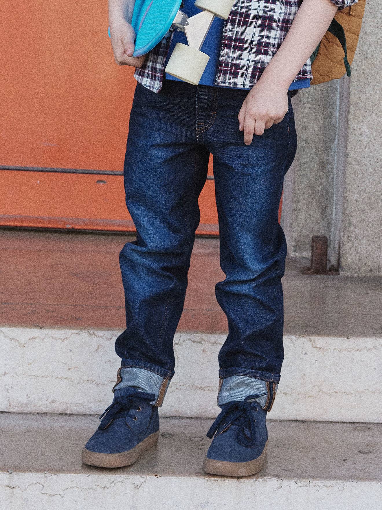 Gerade Jungen Jeans mit Beinaufschlag Gerade Jungen Jeans mit Beinaufschlag von Vertbaudet