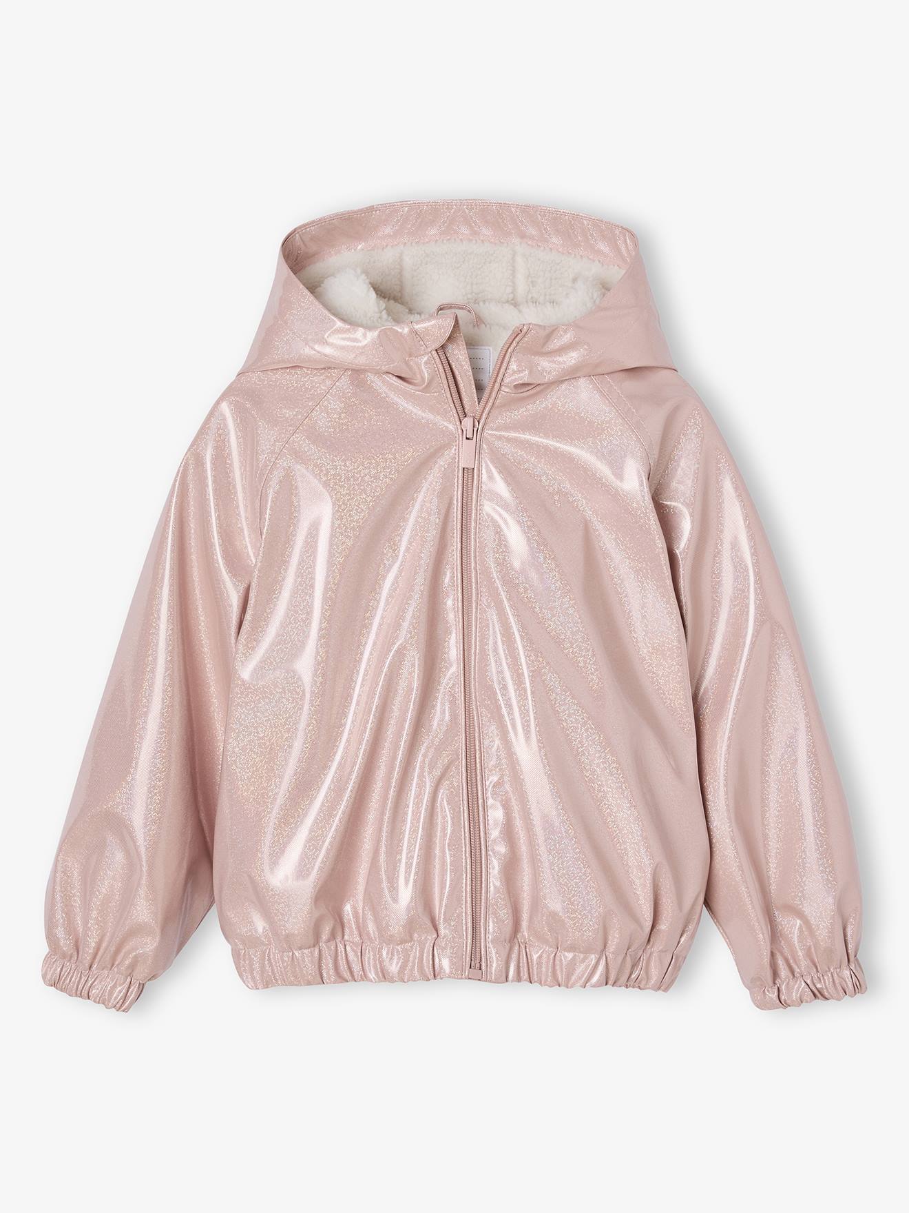 Glänzende Mädchen Jacke mit Teddyfutter hell Glänzende Mädchen Jacke mit Teddyfutter hell von Vertbaudet