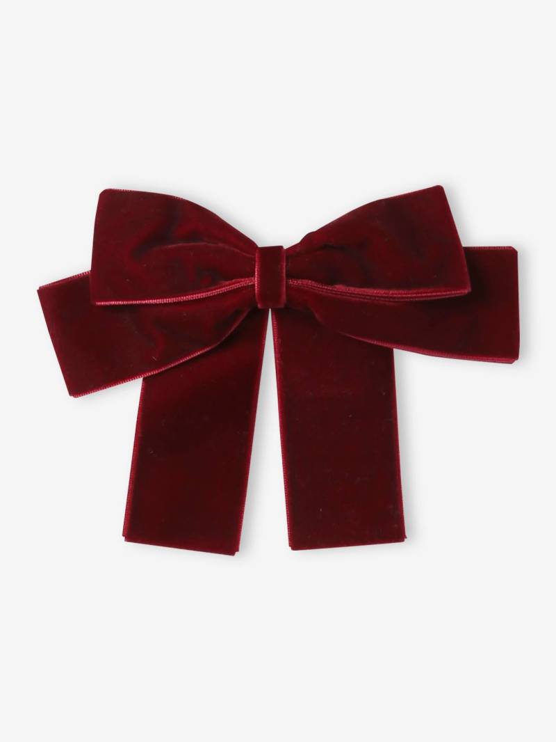 Haarspange mit Samt-Schleife von Vertbaudet