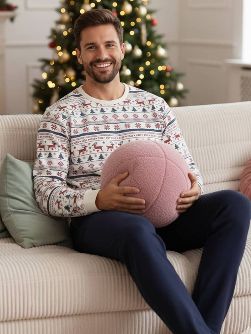 Herren Weihnachts-Schlafanzug Capsule Collection FAMILY HOHOHO von Vertbaudet