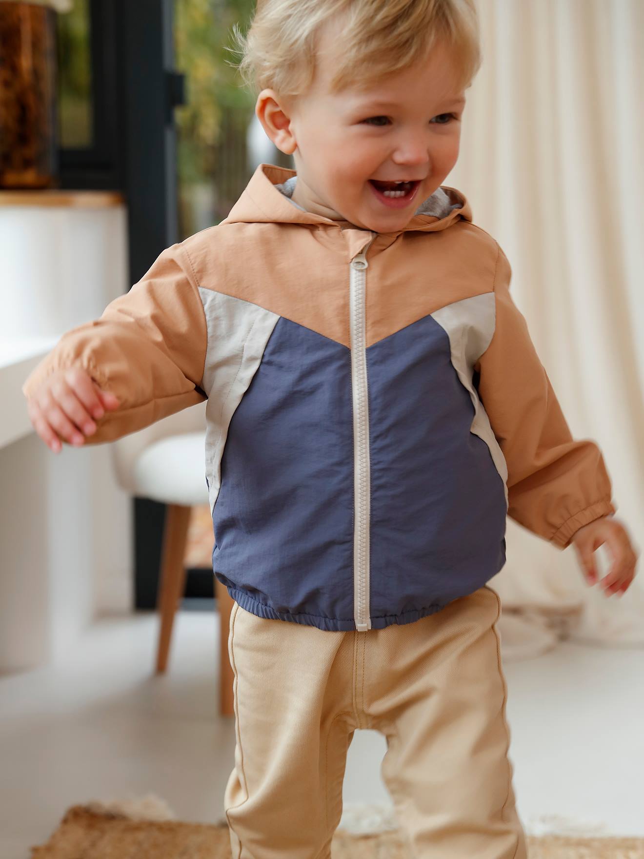 Jungen Baby Anorak camel von Vertbaudet