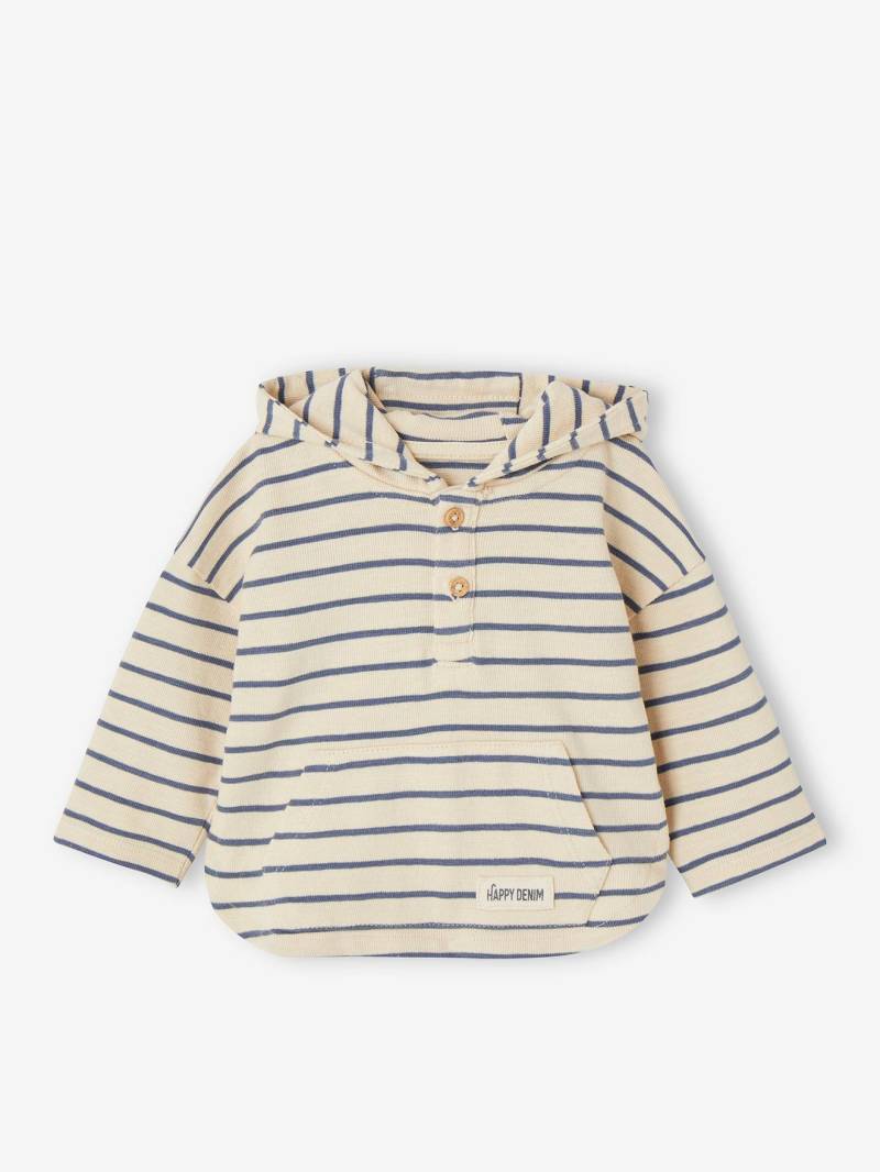 Jungen Baby Kapuzenshirt sandfarben von Vertbaudet