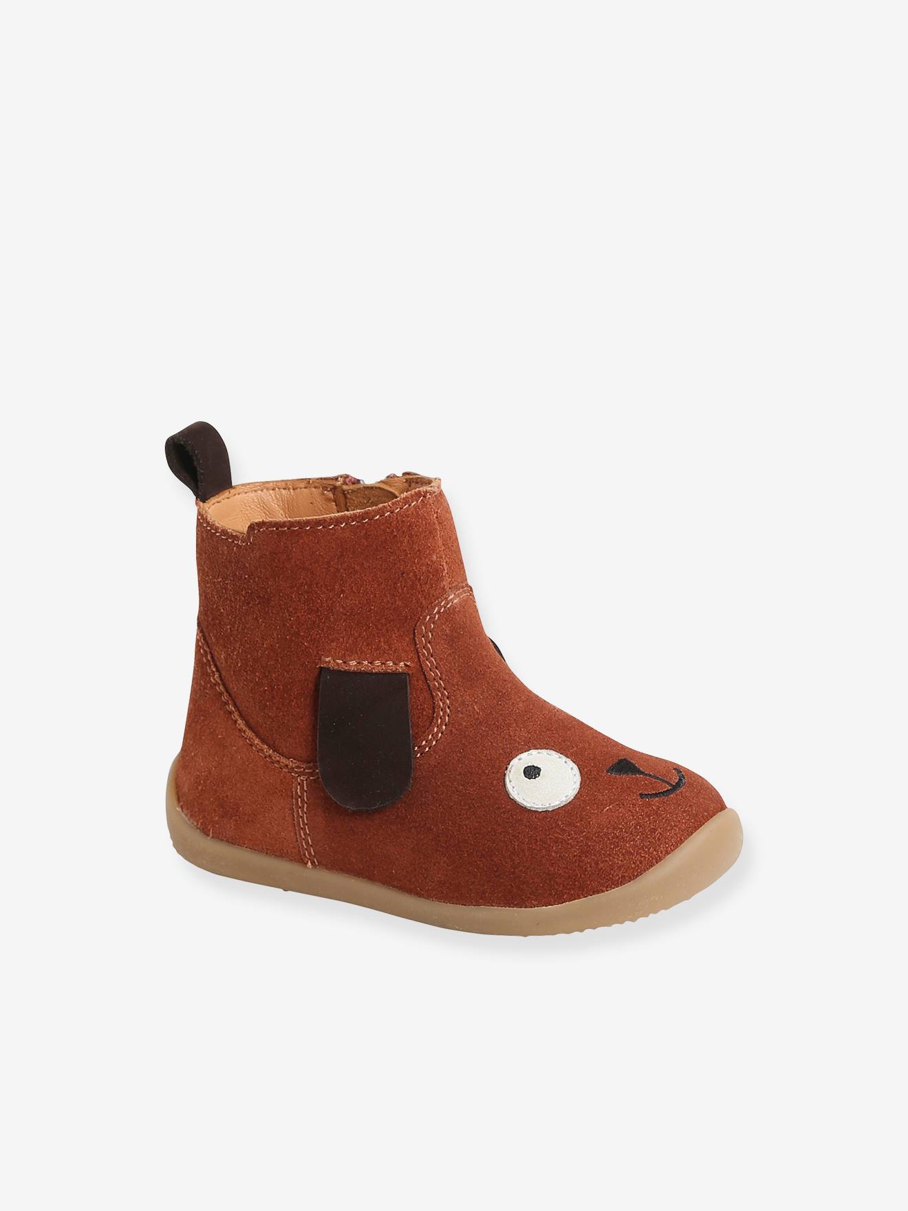 Jungen Baby Lauflern-Boots von Vertbaudet