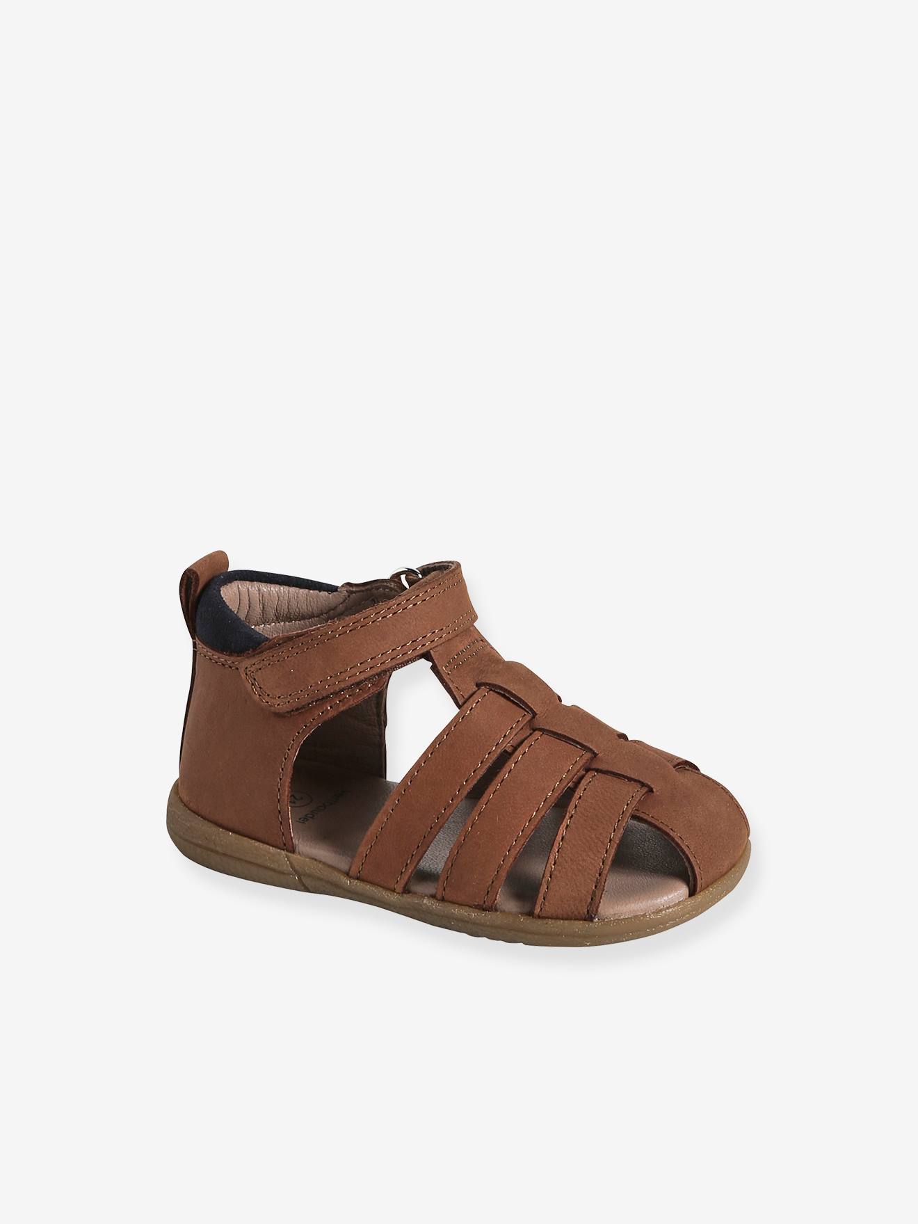 Jungen Baby Lauflern-Sandalen von Vertbaudet