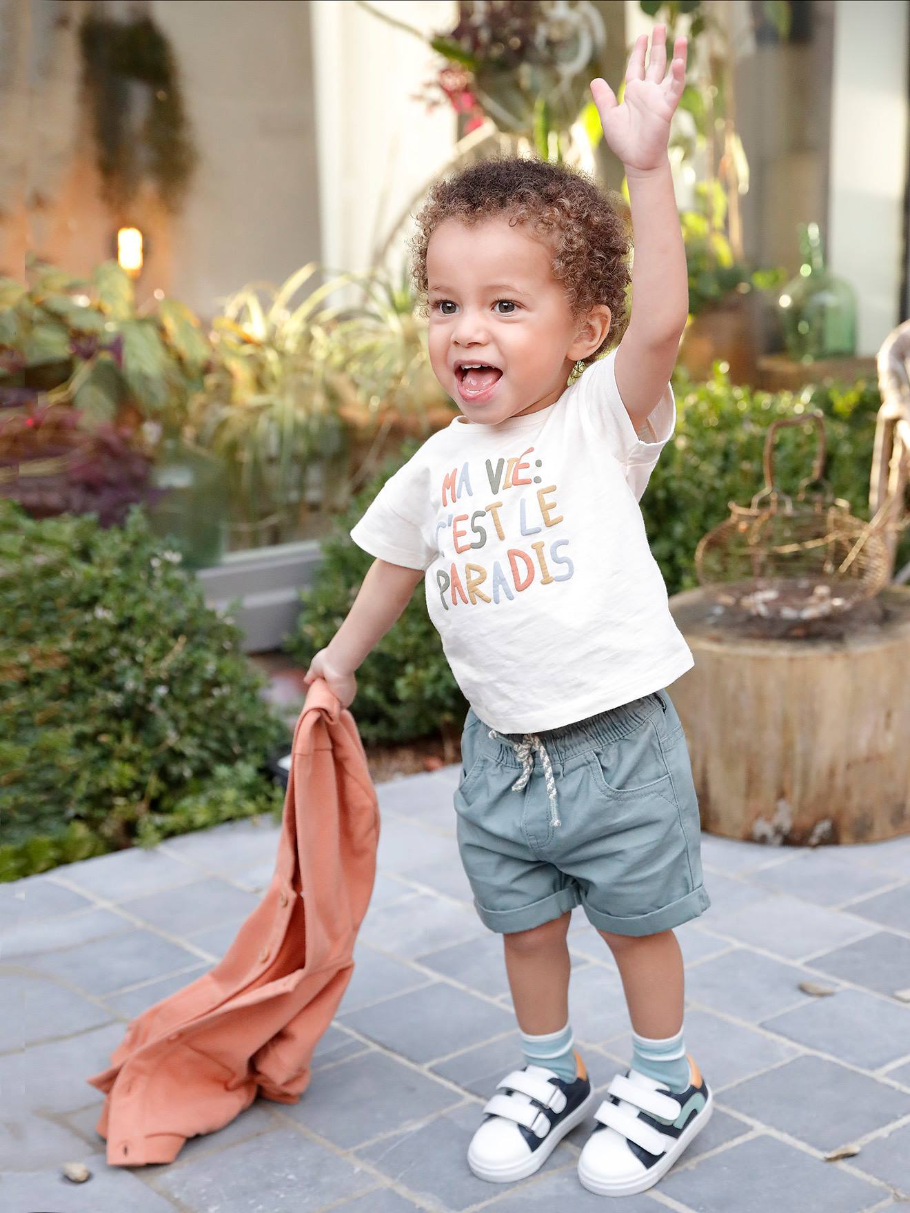 Jungen Baby Shorts mit Dehnbund von Vertbaudet