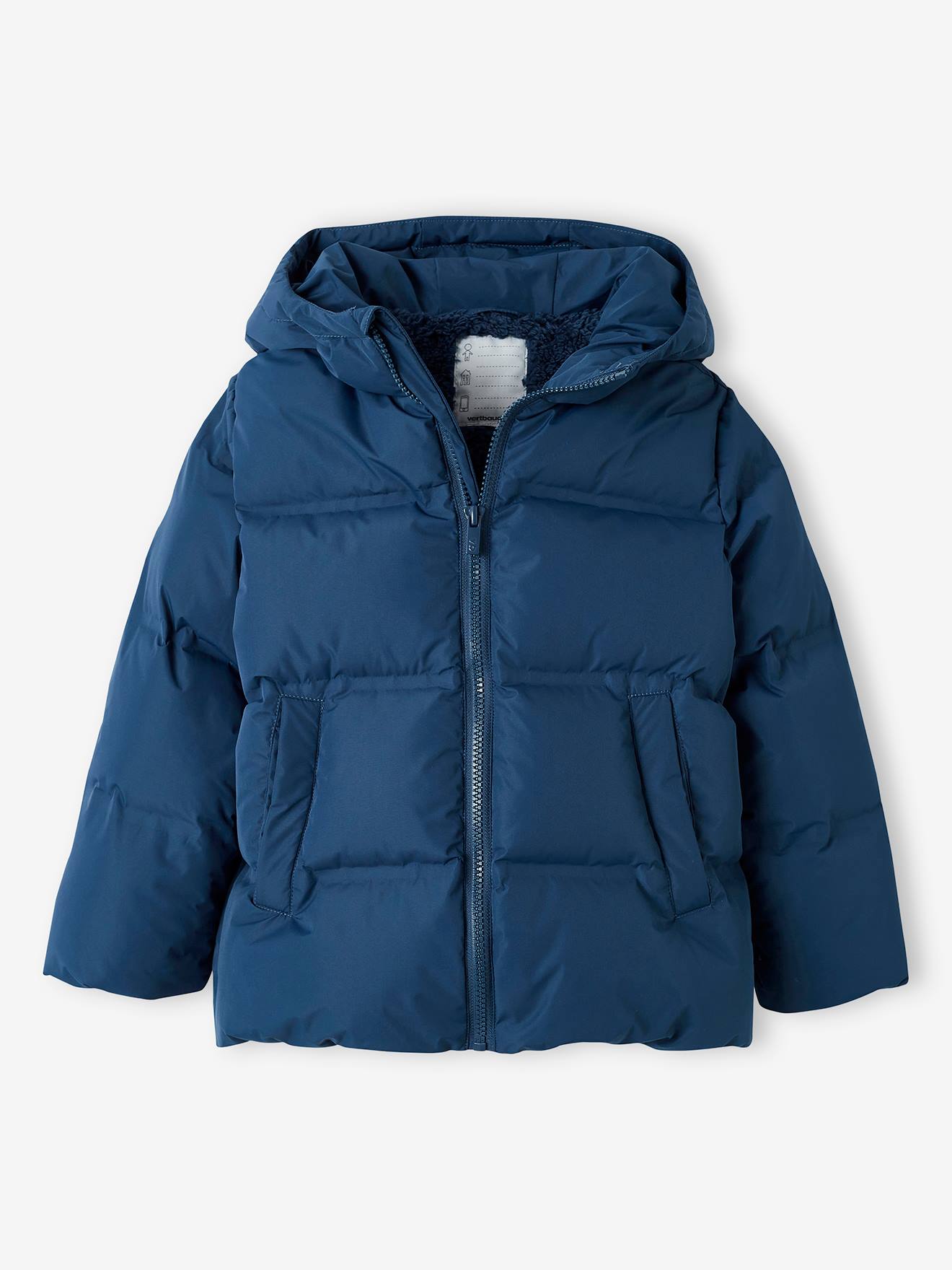 Jungen Daunenjacke mit Kapuze von Vertbaudet