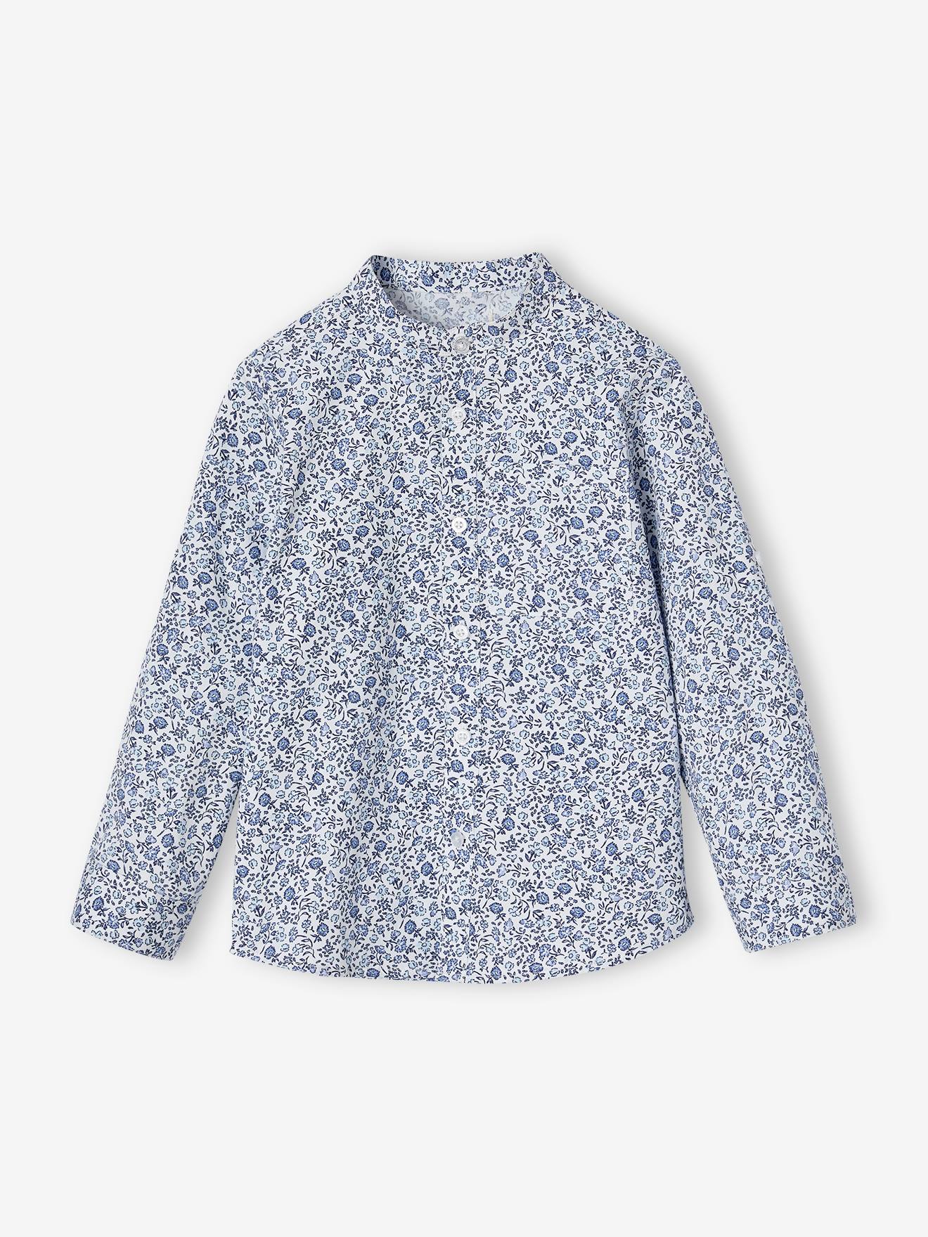 Jungen Hemd mit Stehkragen und Blumenmuster Jungen Hemd mit Stehkragen und Blumenmuster von Vertbaudet