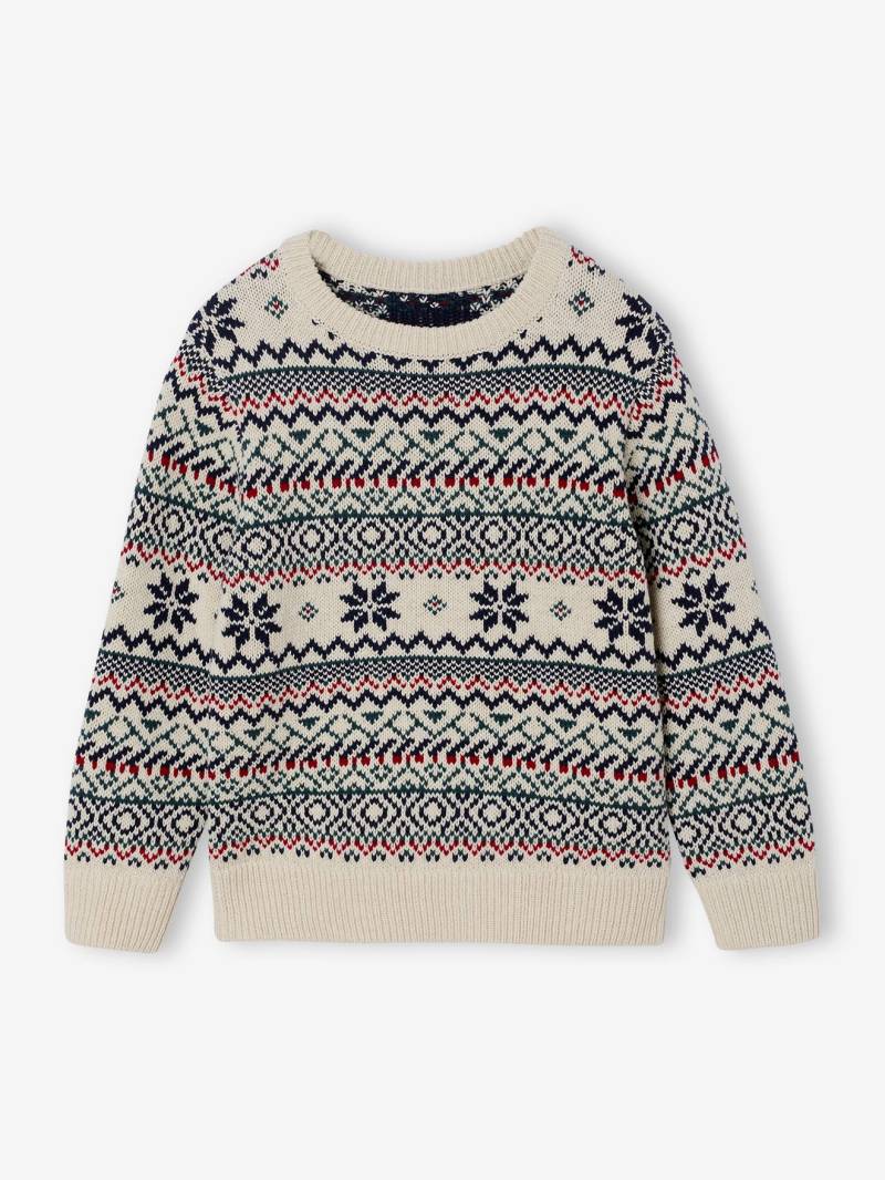 Jungen Jacquard-Pullover mit Rundhals Jungen Jacquard-Pullover mit Rundhals von Vertbaudet