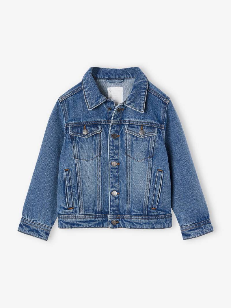 Jungen Jeansjacke mit Steppnähten von Vertbaudet