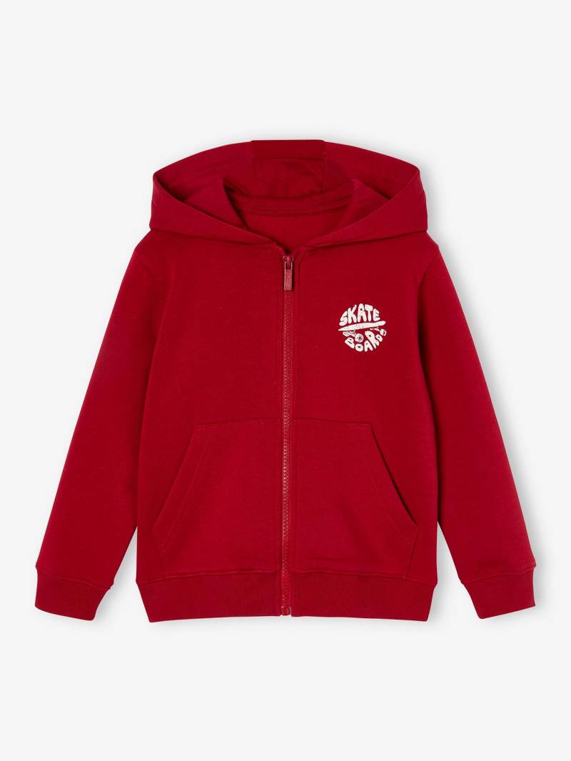 Jungen Kapuzensweatjacke BASIC mit Recycling-Polyester von Vertbaudet