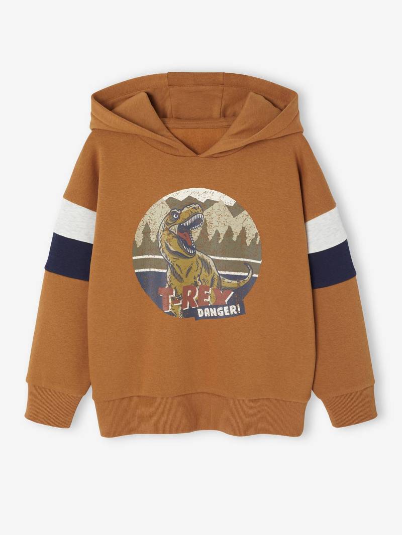 Jungen Kapuzensweatshirt mit Prints ADVENTURE von Vertbaudet