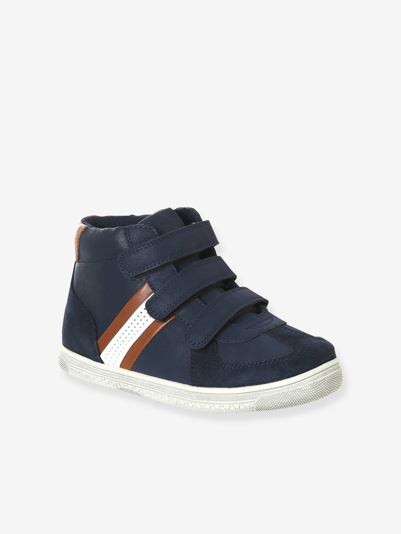Jungen Klett-Sneakers mit Kontraststreifen von Vertbaudet