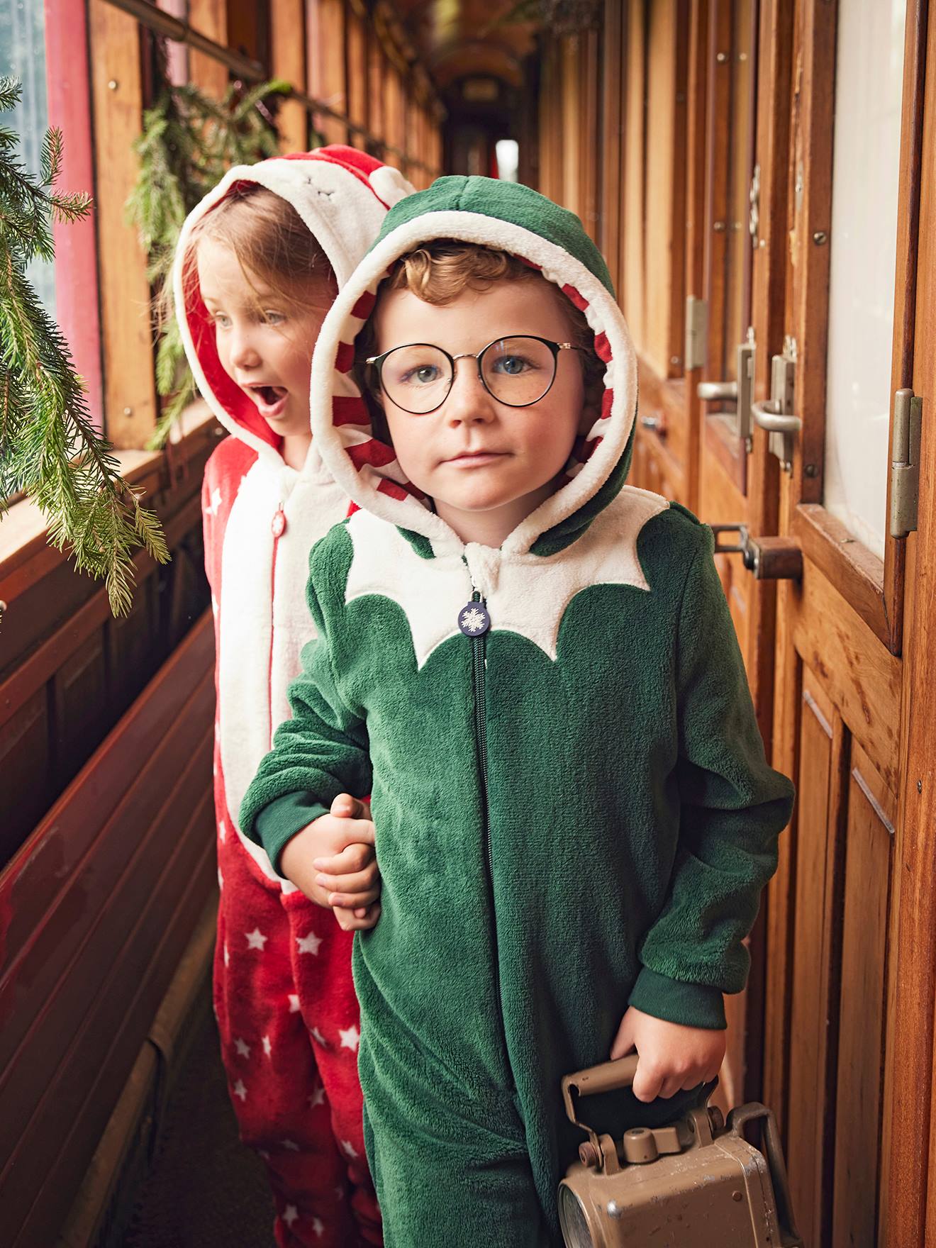 Jungen Plüsch-Overall von Vertbaudet