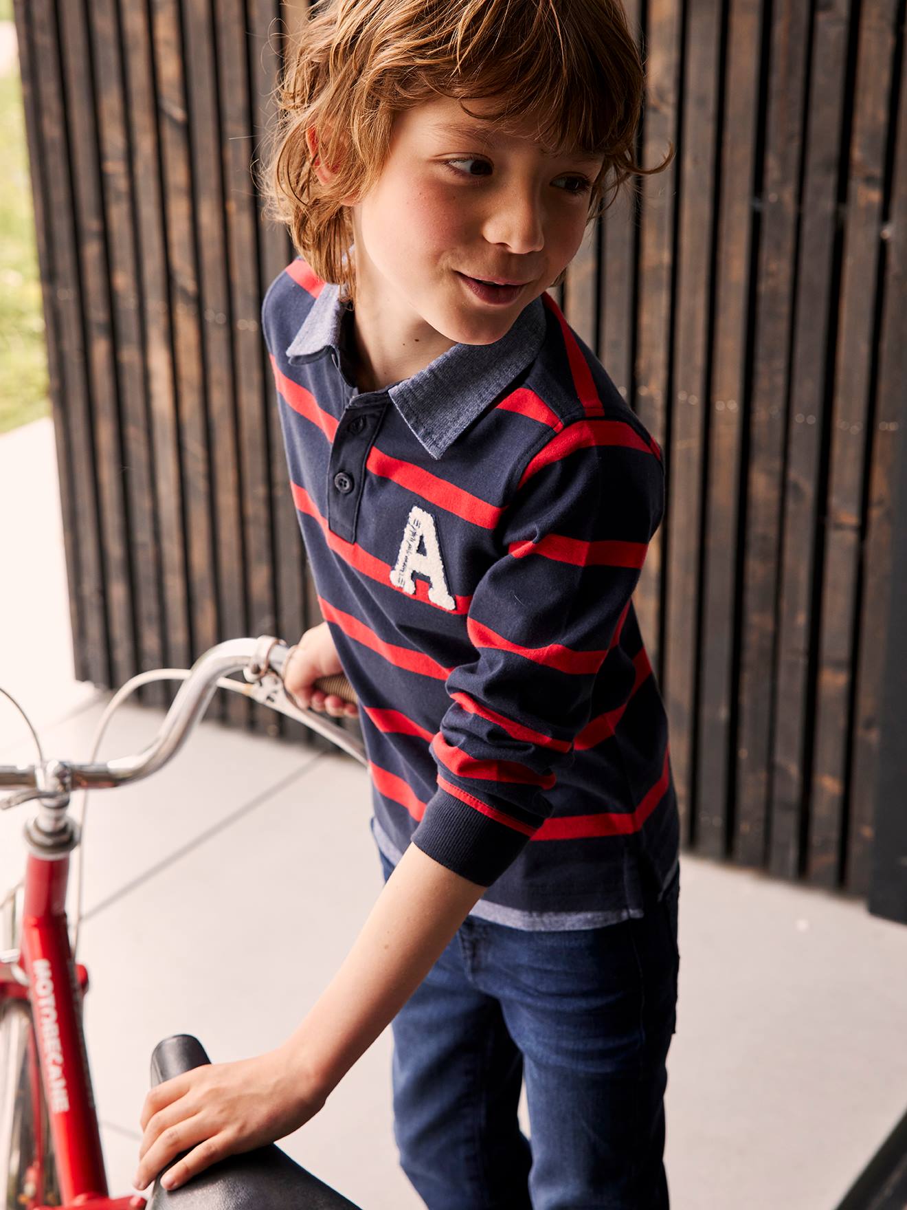 Jungen Poloshirt mit Lageneffekt von Vertbaudet