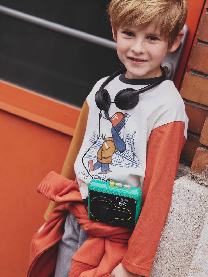 Jungen Shirt mit Colorblock-Ärmeln von Vertbaudet