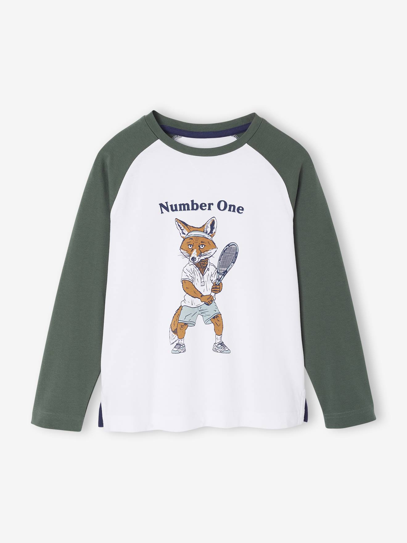 Jungen Shirt mit Fuchs und Recycling-Baumwolle von Vertbaudet