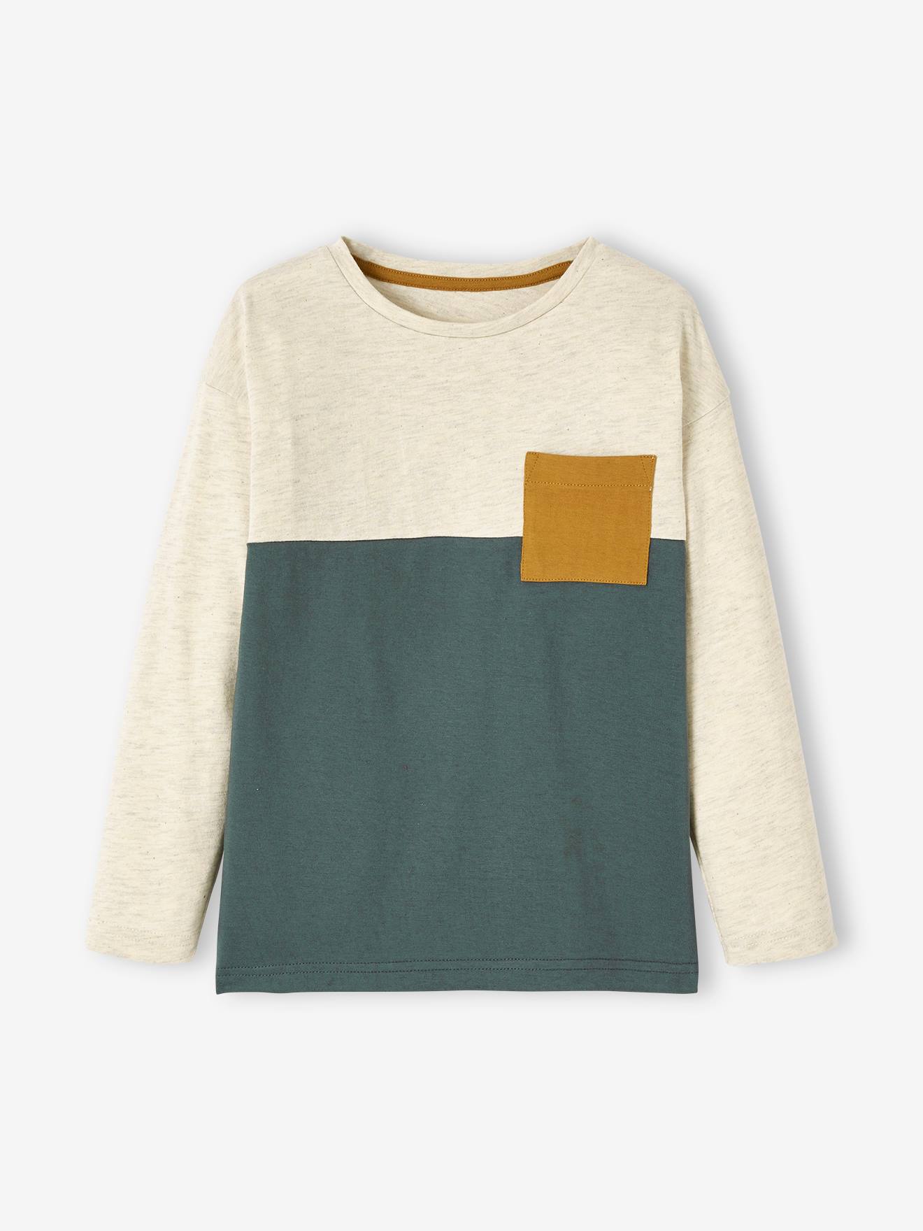 Jungen Shirt Colorblock Oeko-Tex von Vertbaudet