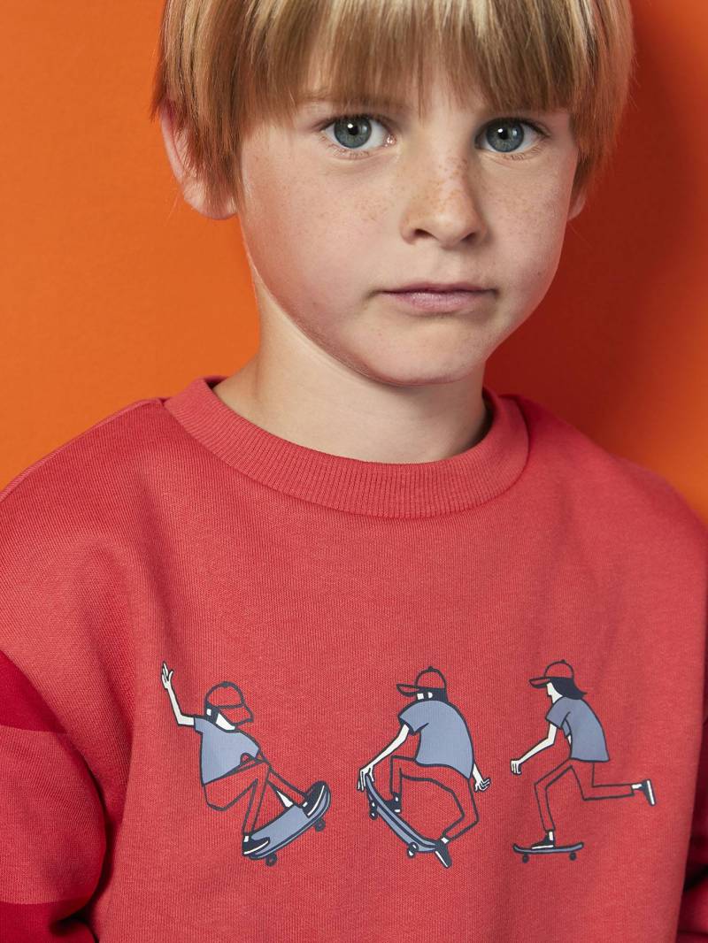 Jungen Skateboard-Sweatshirt mit Recycling-Polyester von Vertbaudet