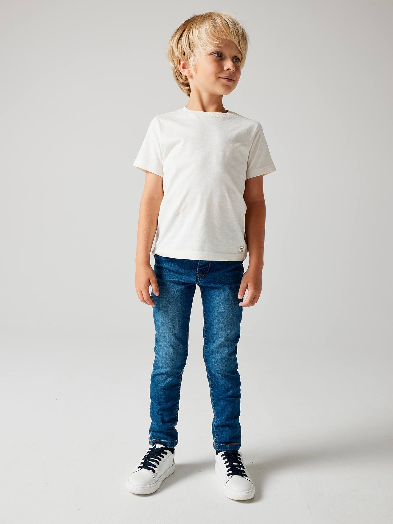 Jungen Slim-Fit-Jeans WATERLESS von Vertbaudet