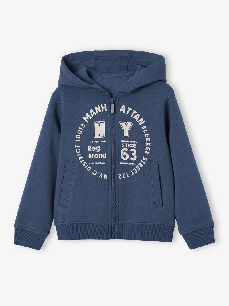 Jungen Sport-Kapuzensweatjacke mit Reißverschluss BASIC von Vertbaudet