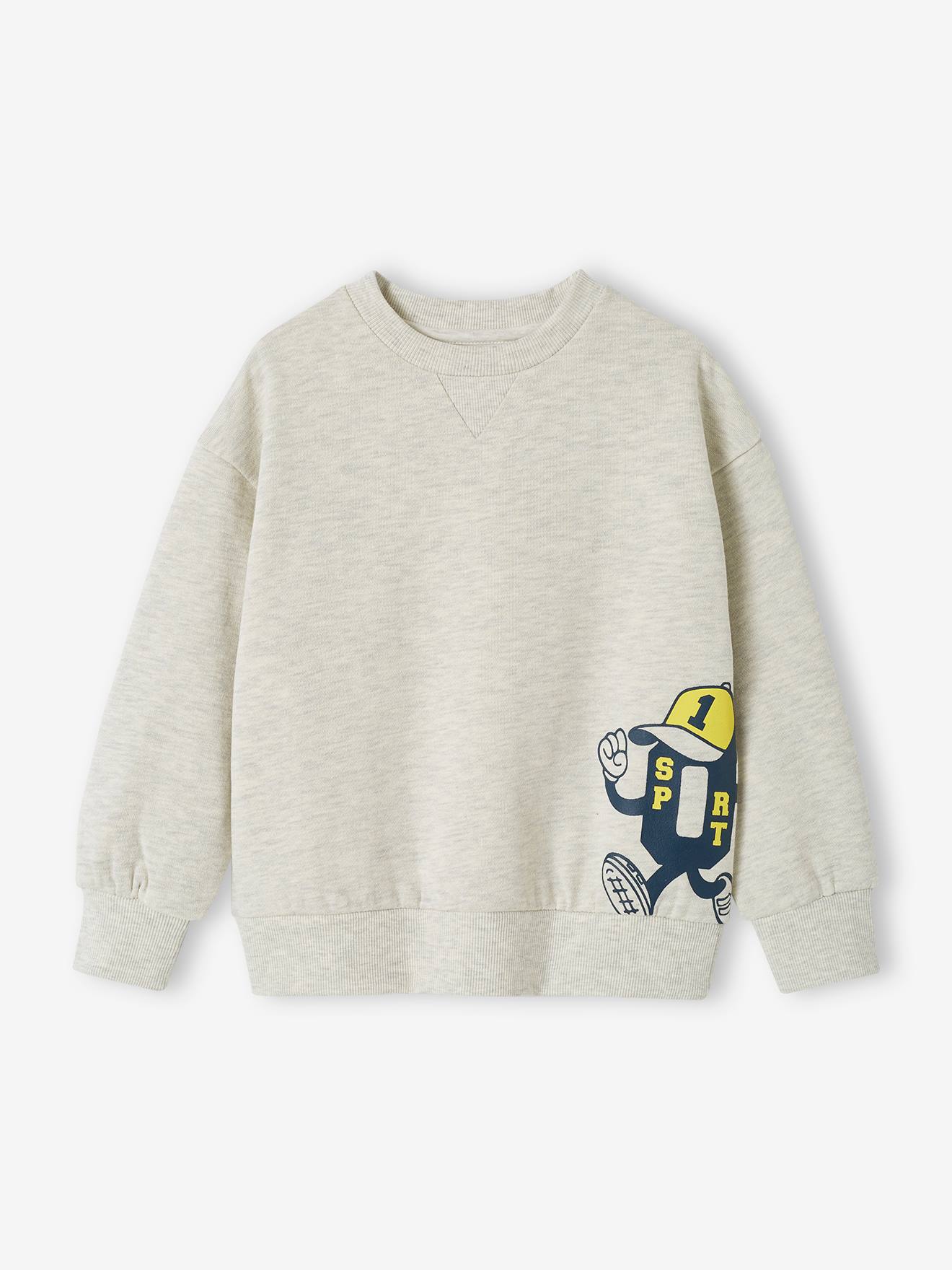 Jungen Sport-Sweatshirt mit Print Oeko-Tex von Vertbaudet