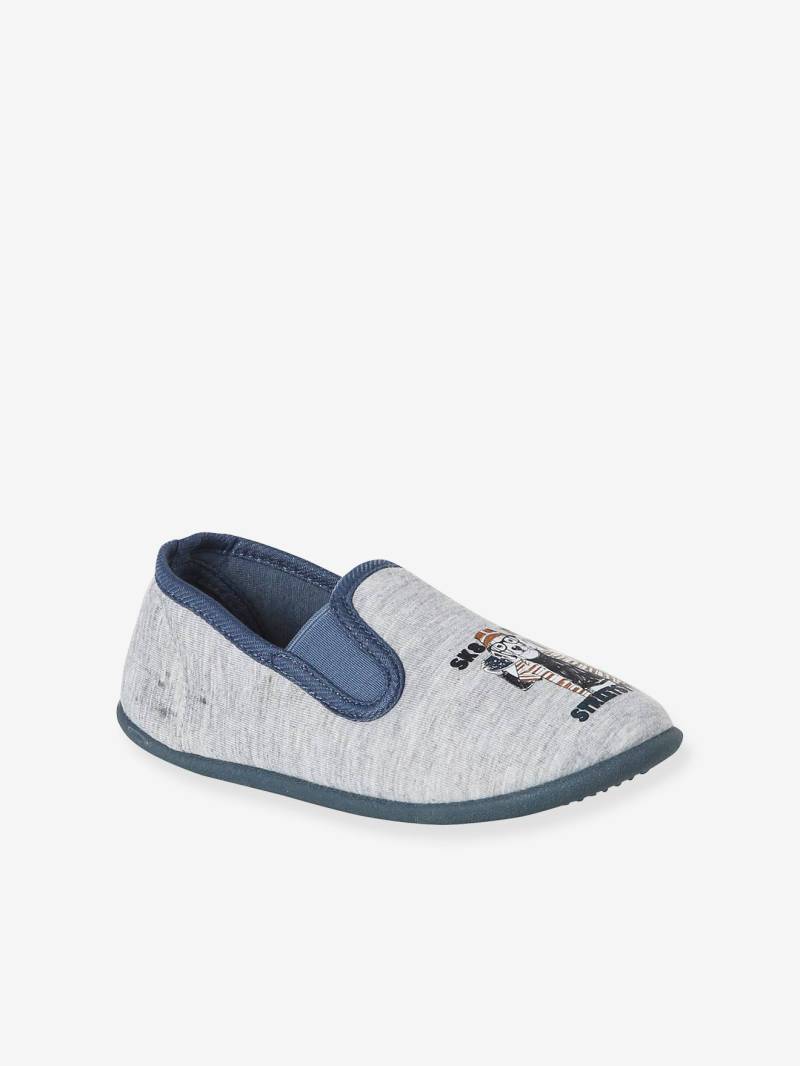 Jungen Stoff-Hausschuhe mit Gummizug von Vertbaudet