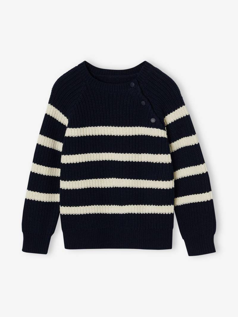 Jungen Strickpullover mit Streifen von Vertbaudet