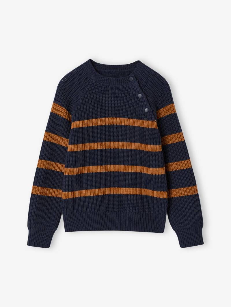 Jungen Strickpullover mit Streifen von Vertbaudet