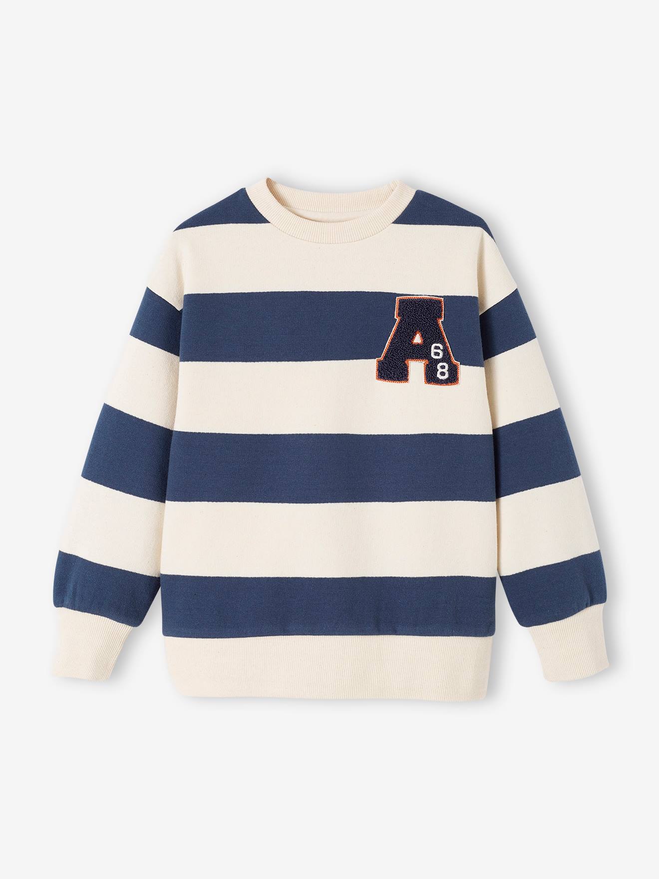 Jungen Sweatshirt mit Ftee-Patch Oeko-Tex von Vertbaudet