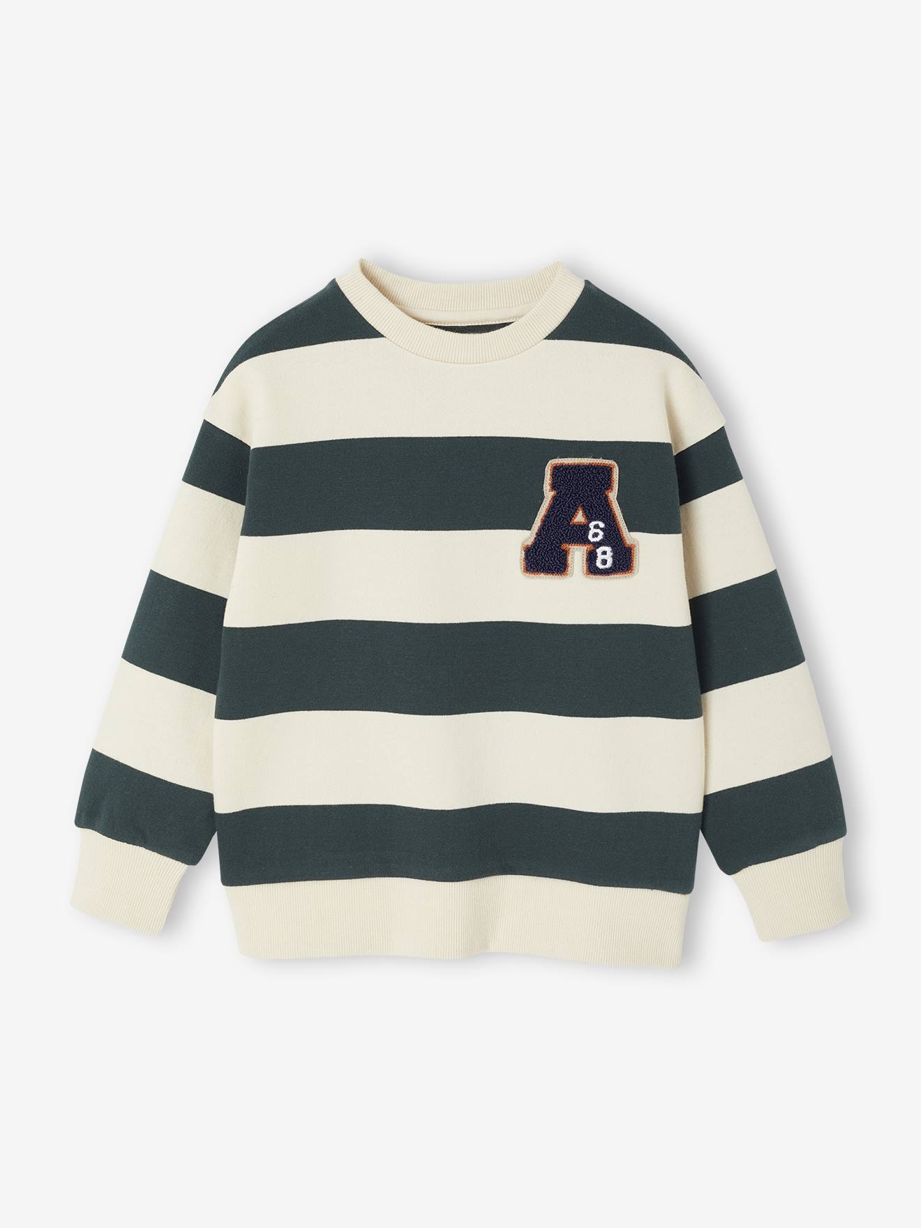 Jungen Sweatshirt mit Ftee-Patch Jungen Sweatshirt mit Ftee-Patch von Vertbaudet