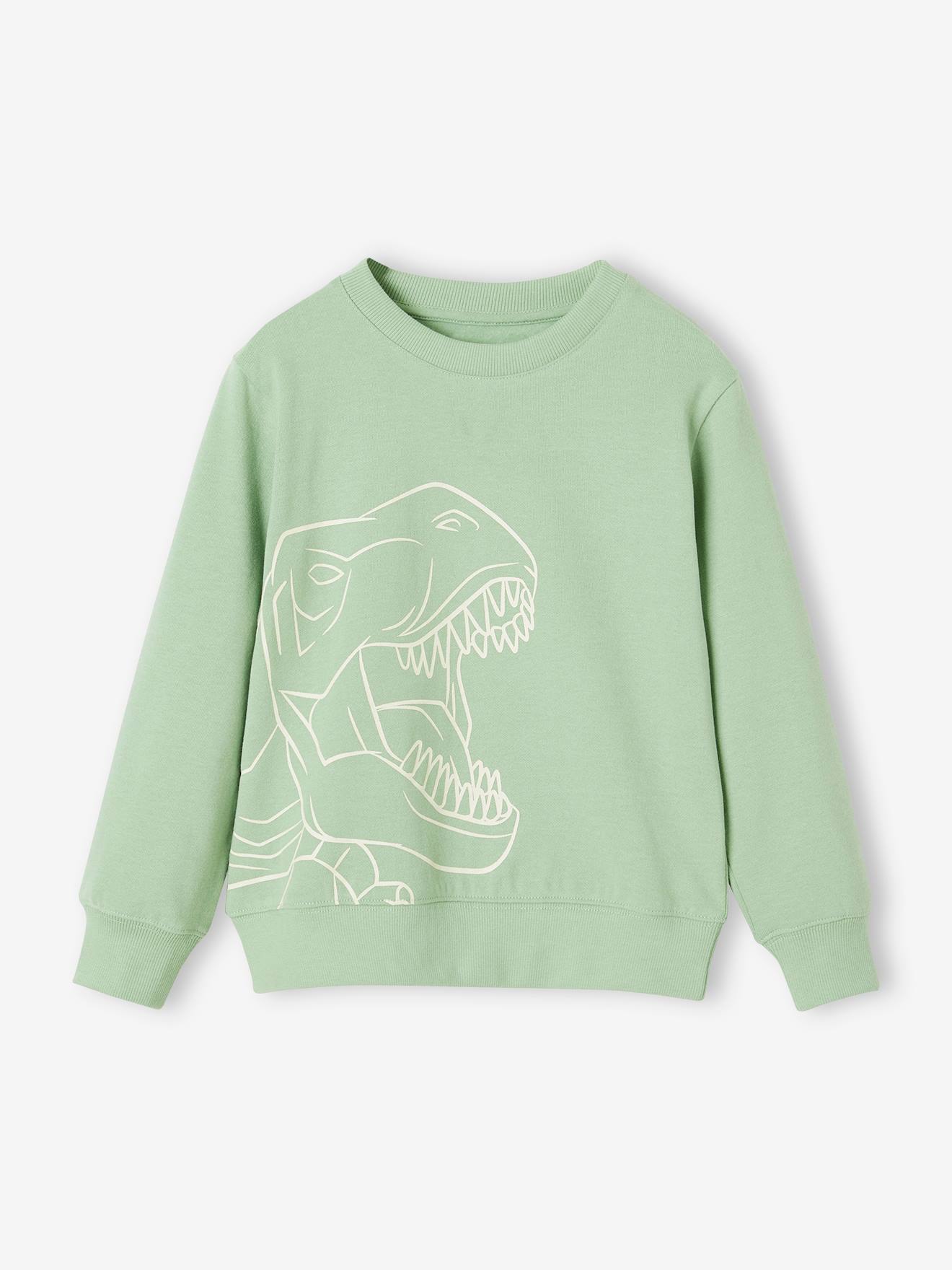 Jungen Sweatshirt mit Print BASIC Oeko-Tex von Vertbaudet