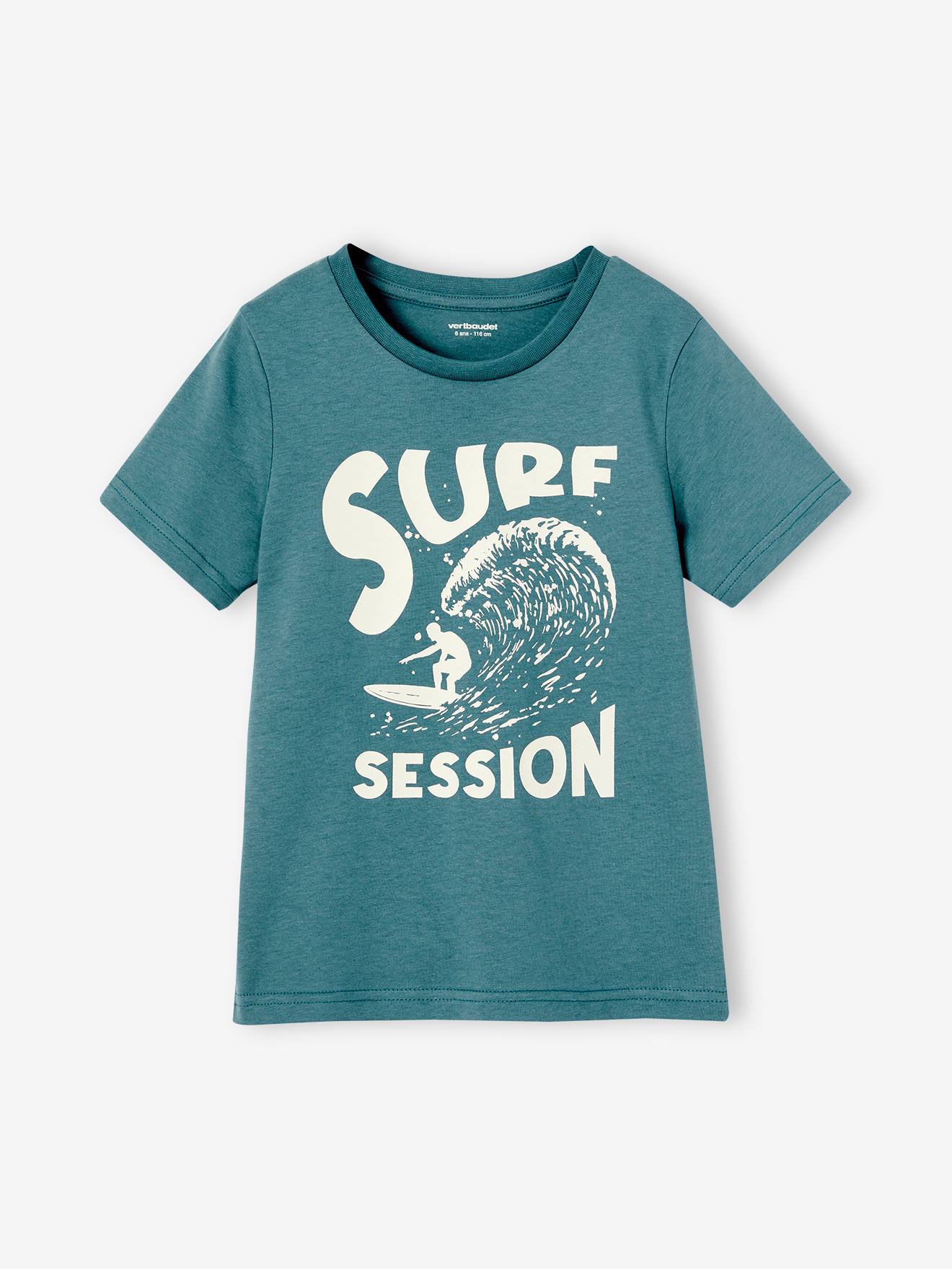 Jungen T-Shirt BASIC mit Print vorn von Vertbaudet